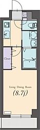 PRIMROSE 1Kの間取図画像