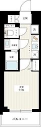 AZESTアオト 1Kの間取図画像