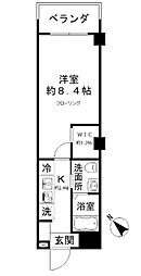 JR京浜東北・根岸線 大森駅 徒歩8分の賃貸マンション 3階1Kの間取り