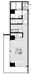 Yビル竹ノ塚 ワンルームの間取図画像