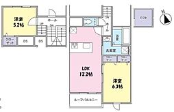 Ｔｉｅｒｒａ 2階2LDKの間取り