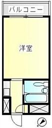 スカイコート千歳烏山・2 1Kの間取図画像