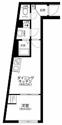 Ｒｅｓｉｄｅｎｃｅ 南千住 1階1DKの間取り