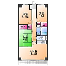 間取図画像 3LDK