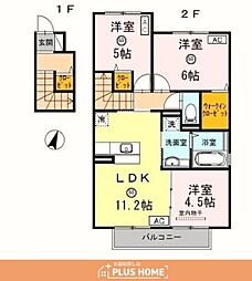プラージュ 3LDKの間取図画像