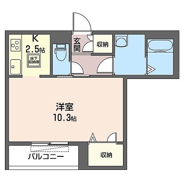 クラウディア 00102｜茨城県水戸市城南３丁目(賃貸マンション1K・1階・31.50㎡)の写真 その2