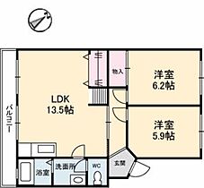 コーポ尾崎 A0302 ｜ 広島県広島市安佐南区八木９丁目30-21（賃貸マンション2LDK・3階・56.30㎡） その2