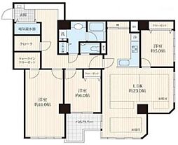 ルミナス一番町 3LDKの間取図画像