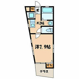 ネーブルヒロ 1Kの間取図画像