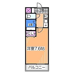 ベルデ堺東 1Kの間取図画像