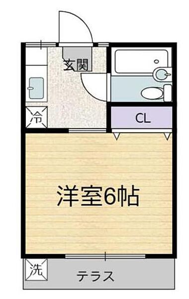 ハイツTOMTOM 101｜神奈川県川崎市多摩区長沢２丁目(賃貸アパート1K・1階・17.40㎡)の写真 その2