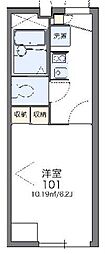 レオパレスブルーメン東川口 1Kの間取図画像