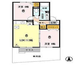 間取図画像 2LDK