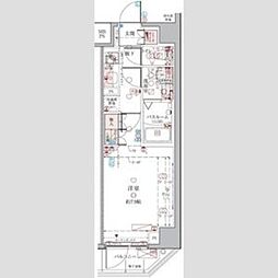 CREVISTA綾瀬2 1Kの間取図画像