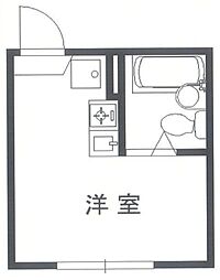 ラ・セゾンプランタン ワンルームの間取図画像