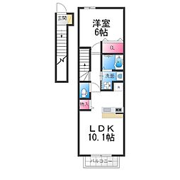 サニーハウス・誠 1LDKの間取図画像