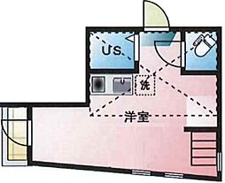 アーバンプレイス西新宿5 ワンルームの間取図画像