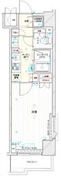 ルーブル多摩川南六郷 1Kの間取図画像