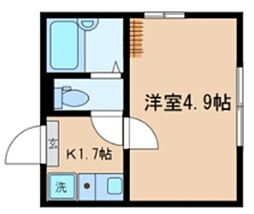 アクロコート西巣鴨 1Kの間取図画像