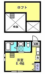 セレーノ井土ヶ谷 ワンルームの間取図画像
