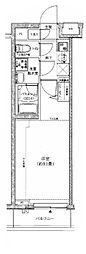 ロアール板橋桜川 1Kの間取図画像