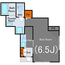 メゾン・ド・ネージュ 1階1Kの間取り