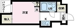 プレディオ川口 ワンルームの間取図画像