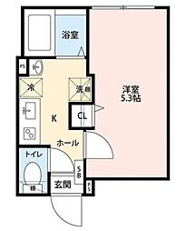 GRANQUAL代田橋 1Kの間取図画像