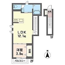 アンベルヴィ 0000B ｜ 神奈川県平塚市西八幡２丁目1-9（賃貸アパート1LDK・2階・41.25㎡） その2