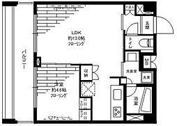 ステージグランデ錦糸町 6階1LDKの間取り