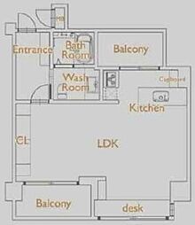 日神デュオステージときわ台 ワンルームの間取図画像