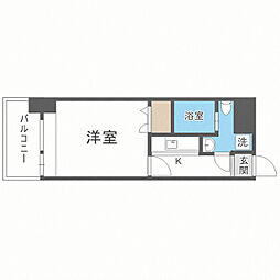 エステート・モア西公園 1Kの間取図画像