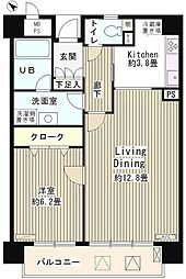 アステリオン松濤 1LDKの間取図画像
