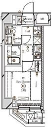 ラフィスタ川崎3 1Kの間取図画像