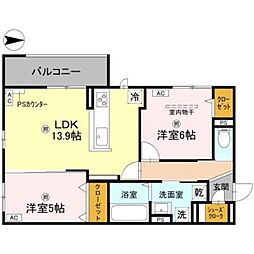 間取図画像 2LDK