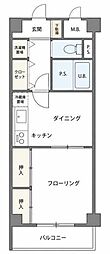 ケントコート藤沢妙善寺 1DKの間取図画像