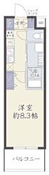 インベスト塚口エスフロント 1Kの間取図画像