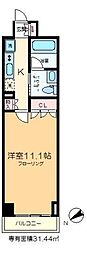 プラティーク清澄白河 1Kの間取図画像