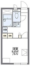 レオパレスレガーロ中十条 1Kの間取図画像