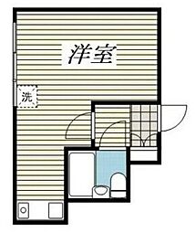 ライオンズマンション杉並妙法寺 1階ワンルームの間取り