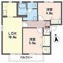 メゾン花巧房Ｃ 201 ｜ 宮城県仙台市宮城野区福室３丁目15-26（賃貸アパート2LDK・2階・50.00㎡） その2