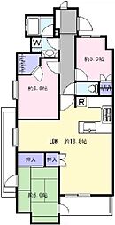 プランヴェール南浦和 3LDKの間取図画像