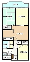 リ・フィレンツェ南行徳 3DKの間取図画像