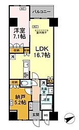 サンジョイアゼロ 4階1SLDKの間取り