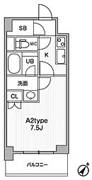 JMFResidence町田 1Kの間取図画像