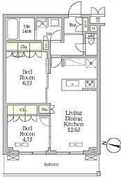 間取図画像 2LDK