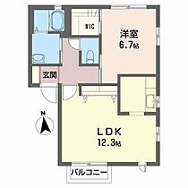 ヴィラクレストＧ 202 ｜ 宮城県黒川郡大和町吉岡字館下111-3（賃貸アパート1LDK・2階・46.00㎡） その2