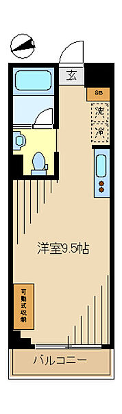 SHELLS COURT 302｜東京都中野区中央２丁目(賃貸マンション1R・3階・25.07㎡)の写真 その2