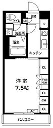 ジュネス 1Kの間取図画像