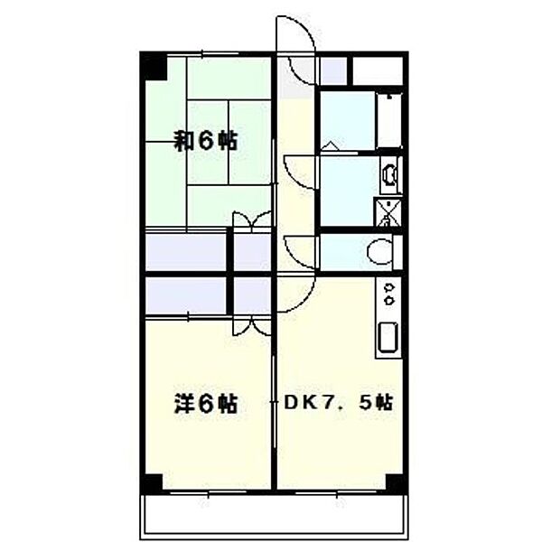 シェレバウム 102｜神奈川県川崎市宮前区宮崎(賃貸マンション2DK・1階・48.66㎡)の写真 その2